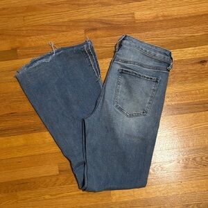 SO Distressed Blue Flare Jeans